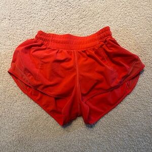 Red/Orange Hotty Hot Low Rise Lined Short 2.5"
